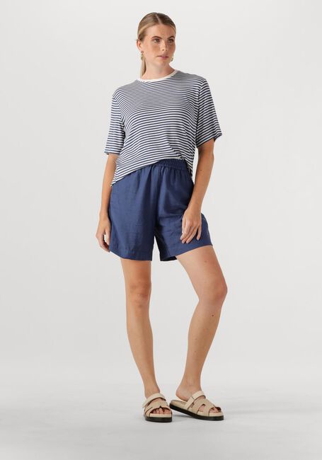 Blaue MSCH COPENHAGEN T-shirt MSCHJANA TEE STP - large