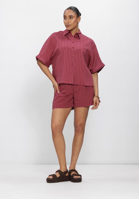 Rote CATWALK JUNKIE Blusen STRIPED SHORT SLEEVE BLOUSE - large