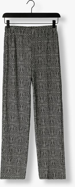 Schwarze ALIX THE LABEL Weite Hose LADIES KNITTED LEOPARD CRINKLE PANTS - large