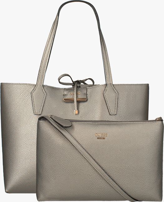 Silberne GUESS Shopper BOBBI INSITE OUT TOTE - large