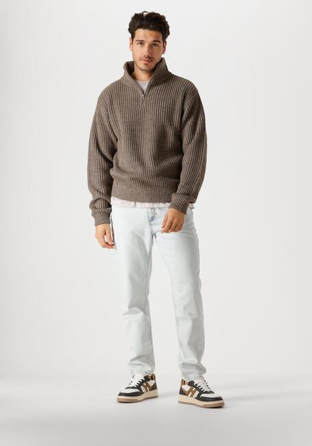 Taupe AMERICAN VINTAGE Pullover CRASHWAY HALF ZIP H - large