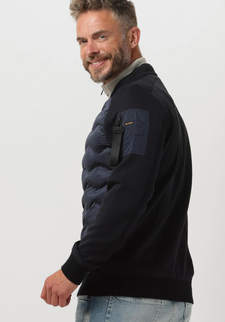 Blaue PME LEGEND Jack ZIP JACKET TERRY MIXED PADDED NYLON - large