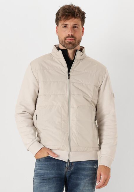 Beige GENTILUOMO Wattierte Jack CARDIGAN ZIP - large