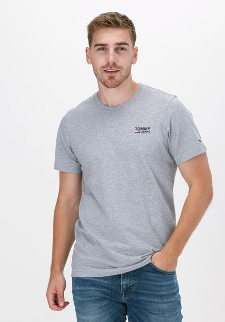 Hellgrau TOMMY JEANS T-shirt TJM REGULAR CORP LOGO C NECK - large