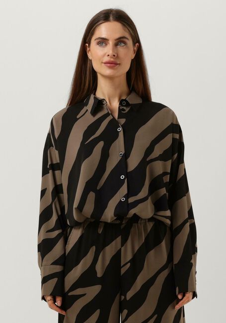 Schwarze GESTUZ Bluse BOTHILDEGZ LS SHIRT - large