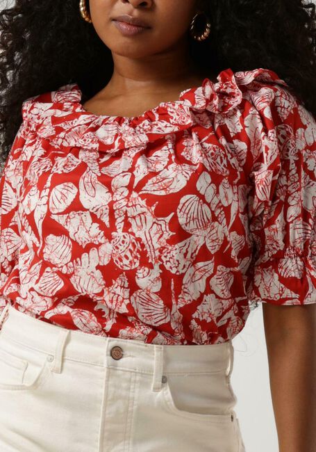 Rote SCOTCH & SODA Top OFF SHOULDER TOP WITH RUFFLESDA - large