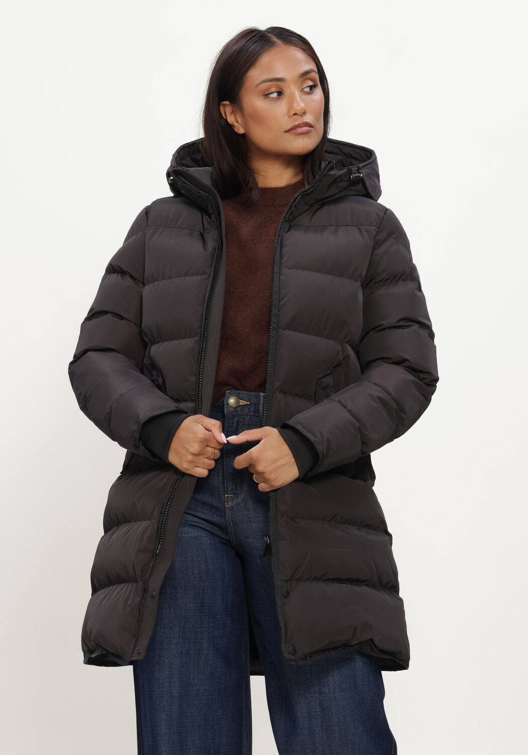 Schwarze AIRFORCE Wattierte Jack JADE JACKET - large