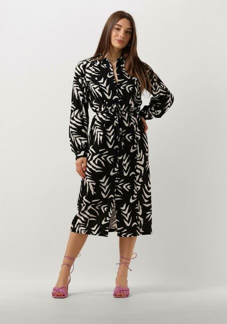 Schwarze OBJECT Midikleid OBJEMIRA TILDA L/S DRESS - large