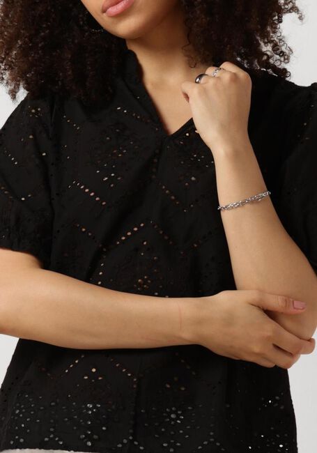 Schwarze NEO NOIR Blusen ODESA EMBROIDERY BLOUSE - large