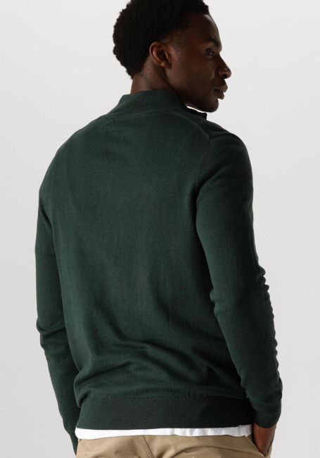 Dunkelgrün LYLE & SCOTT Pullover COTTON MERINO QUARTER ZIP JUMPER - large