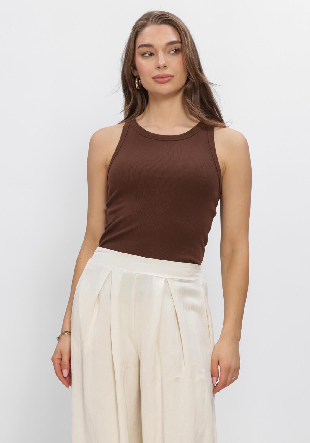 Braune MINUS Top MSMALUNA GOTS RIB TOP - large