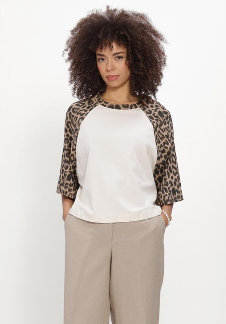 Wei&szlig;e CATWALK JUNKIE T-shirt BASEBALL LEOPARD TSHIRT - large
