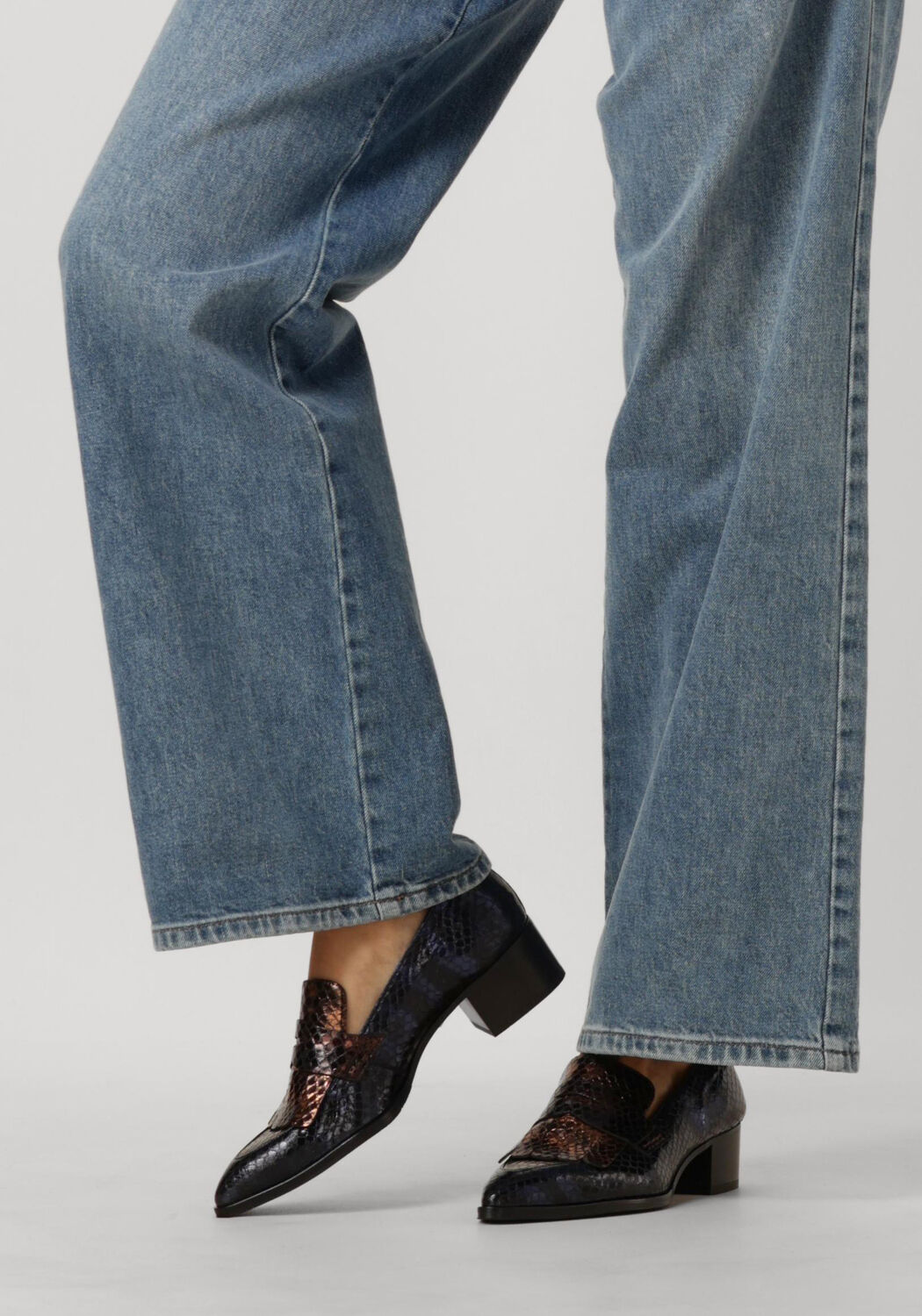 Blaue PERTINI Slipper 32542 - large