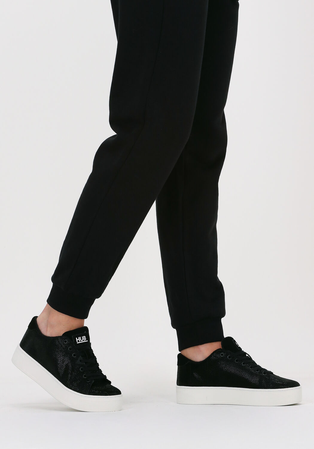 Schwarze HUB Sneaker Low HOOK W PLATEAU - large