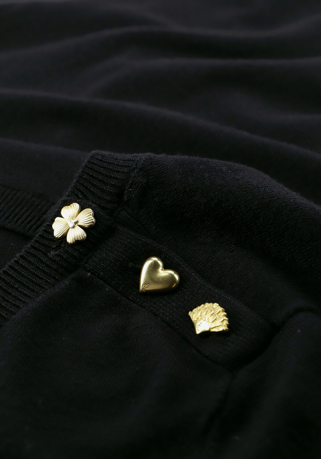 Schwarze FABIENNE CHAPOT Pullover MOLLY SHORT SLEEVE PULLOVER - large