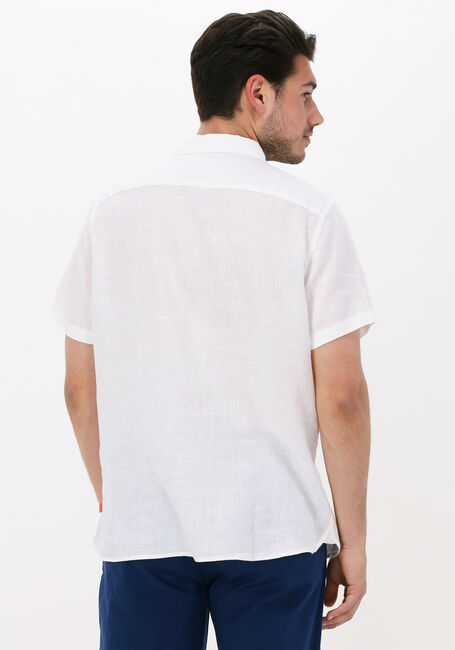 Weiße SCOTCH & SODA Casual-Oberhemd REGULAR FIT GARMENT-DYED LINEN SHORTSLEEVE SHIRT - large