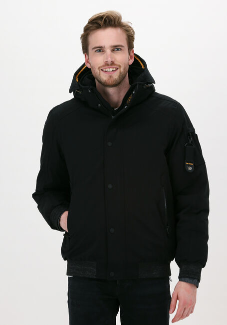 Schwarze PME LEGEND Parkas BOMBER JACKET ICE STRIPPER MEC - large
