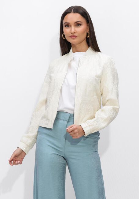 Nicht-gerade weiss JANSEN AMSTERDAM Jack SHANTI JASJE PE 275 BOMBER LONG SLEEVE EMBROIDERY - large