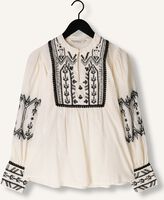 Nicht-gerade weiss SUMMUM Blusen TOP COTTON VOILE WITH CONTRAST COLER EMBROIDERY Nicht-gerade weiss SUMMUM Blusen TOP COTTON VOILE WITH CONTRAST COLER EMBROIDERY - medium