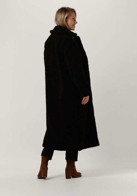 Schwarze NOTRE-V Teddy-Jacke TEDDY COAT LONG - large