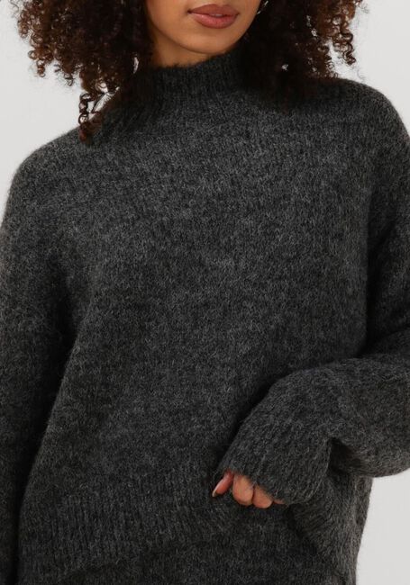 Dunkelgrau NEO NOIR Pullover PAULINA FLUFFY KNIT BLOUSE - large
