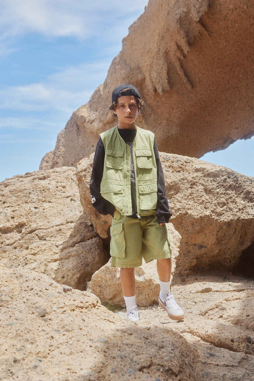 Gr&uuml;ne MOLO Kurze Hose ARGOD - large