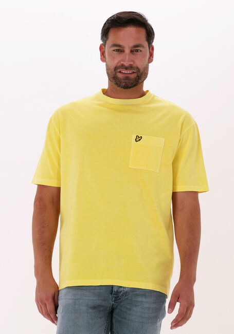 Gelbe LYLE & SCOTT T-shirt PIGMENT DYE T-SHIRT - large