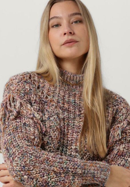 Braune OBJECT Pullover FLEUR L/S KNIT - large