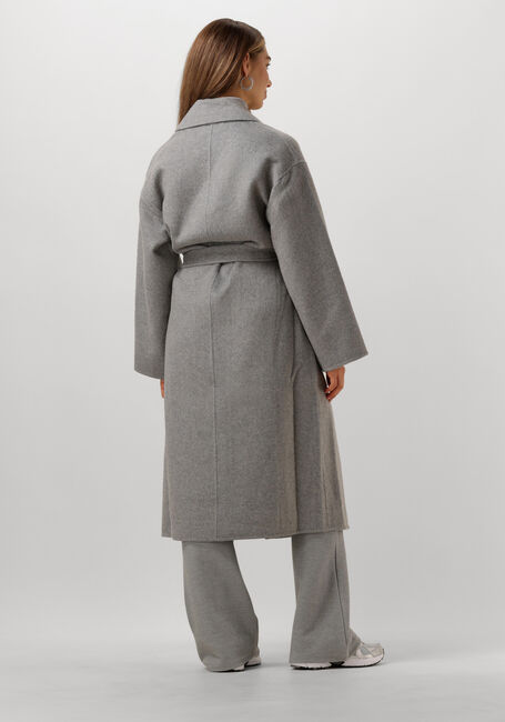 Graue SUMMUM Mäntel LONG COAT WOOL CLASSIC - large