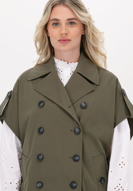 Dunkelgrün BEAUMONT Trenchcoats SLEEVELESS OVERSIZED TRENCH - large