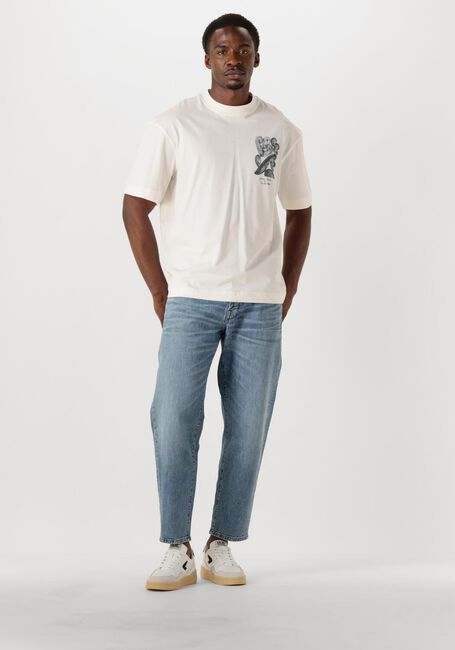 Nicht-gerade weiss SELECTED HOMME T-shirt SLHRELAXWILL LICENSE SS O-NECK TEE - large