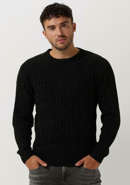 Schwarze DSTREZZED Pullover CREW NECK STRUCTURE NAPS - large
