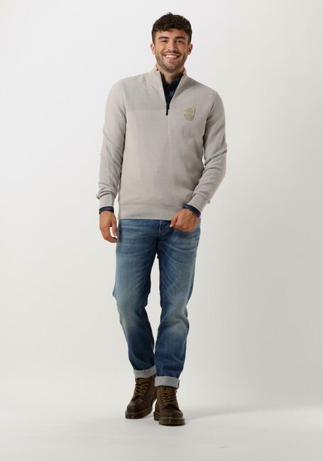 Graue PME LEGEND Pullover HALF ZIP COLLAR COTTON PLATED - large