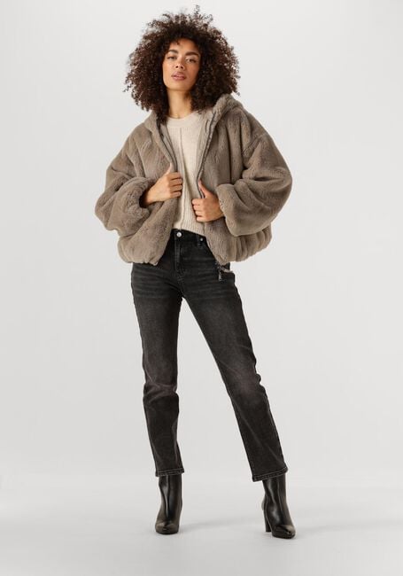 Braune BEAUMONT Fake-Fur-Jack MAX JACKET - large