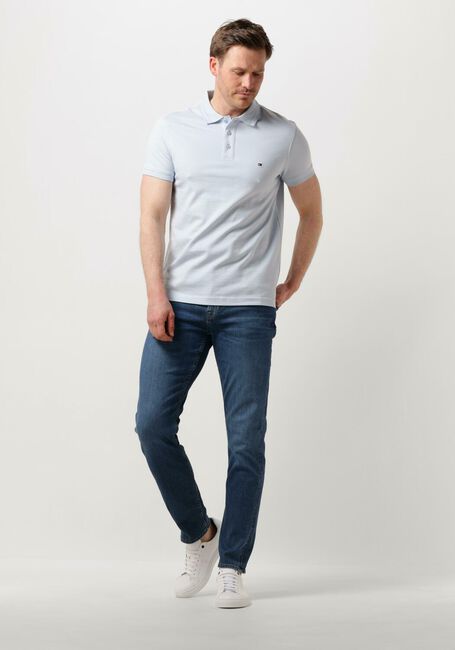 Hellblau TOMMY HILFIGER Polo-Shirt PRETWIST MOULINE SLIM FIT POLO - large
