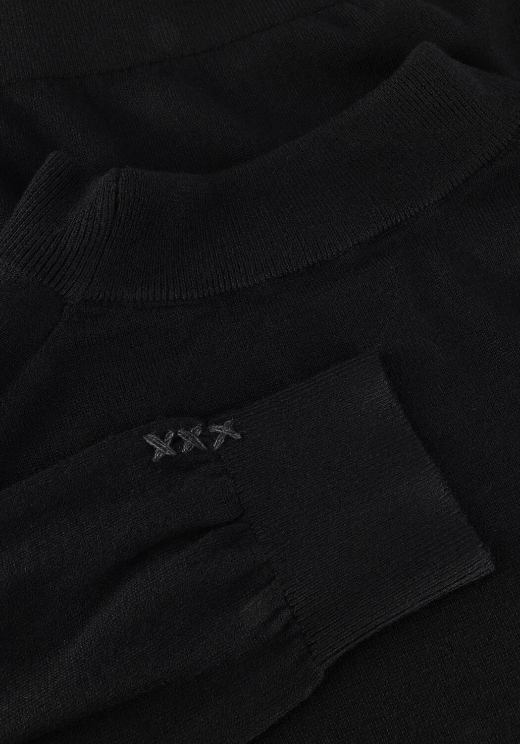 Schwarze SCOTCH & SODA Pullover DROPPED SHOULDER MOCK NECK PULLOVER - large