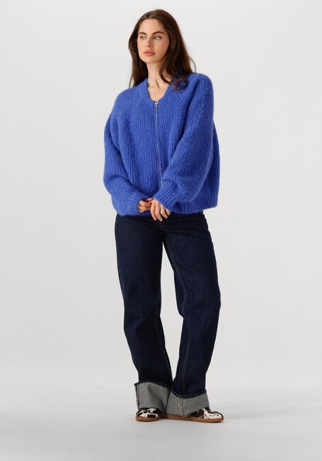 Blaue EDITED Strickjacke RANI BOMBER CARDIGAN - large