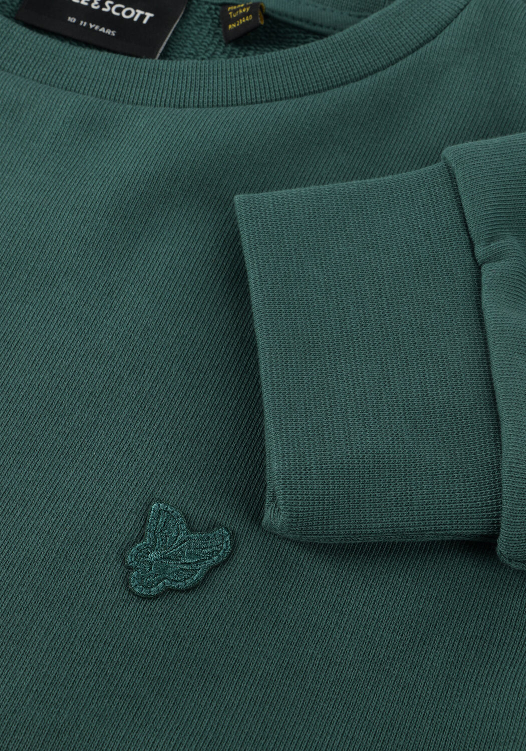 Dunkelgr&uuml;n LYLE & SCOTT Sweatshirt DROP SHOULDER CREW BOYS - large