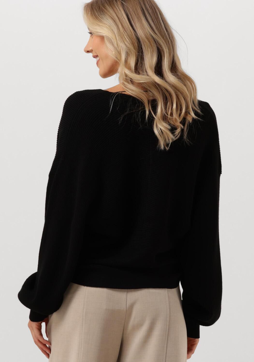 Schwarze MSCH COPENHAGEN Pullover MSCHZINELLE RACHELLE WRAP