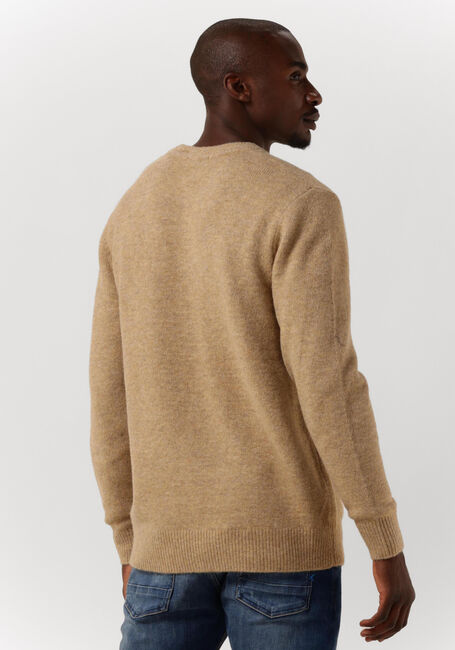 Camelfarbene SCOTCH & SODA Pullover SOFT KNIT MELANGE CREWNECK PULL - large