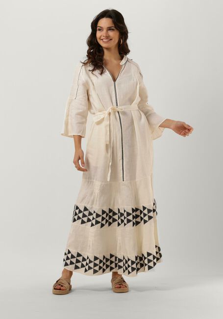 Ecru GREEK ARCHAIC KORI Maxikleid 230243 - large