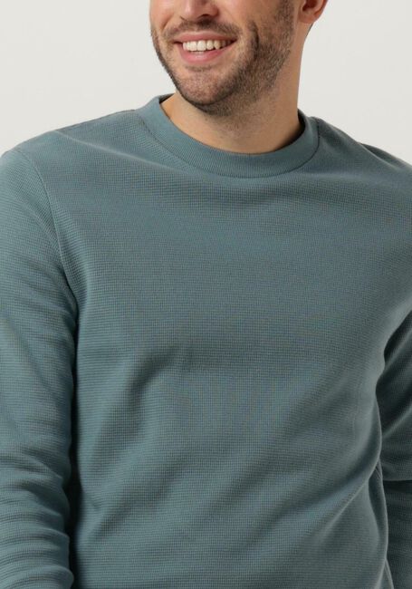 Blaue CALVIN KLEIN Pullover BADGE WAFFLE LS TEE - large