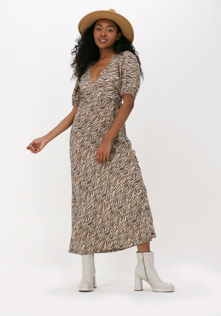 Braune SCOTCH & SODA Maxikleid MAXI DRESS WITH OPEN BACK - large
