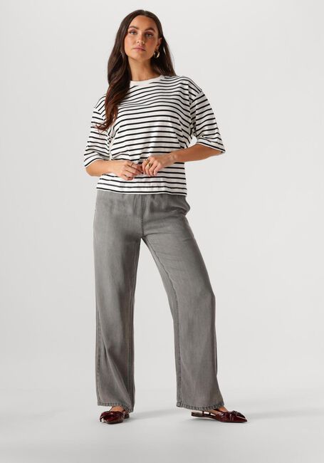 Schwarze CATWALK JUNKIE T-shirt LOOSE FIT STRIPE TSHIRT - large