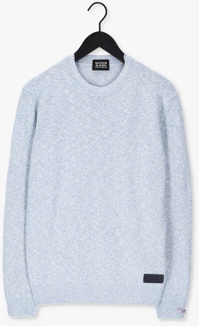 Hellblau SCOTCH & SODA Pullover MELANGE SWEATER CONTAINS RECYC - large
