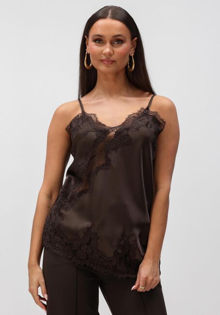 Braune NEO NOIR Top VIOLE LACE TOP - large