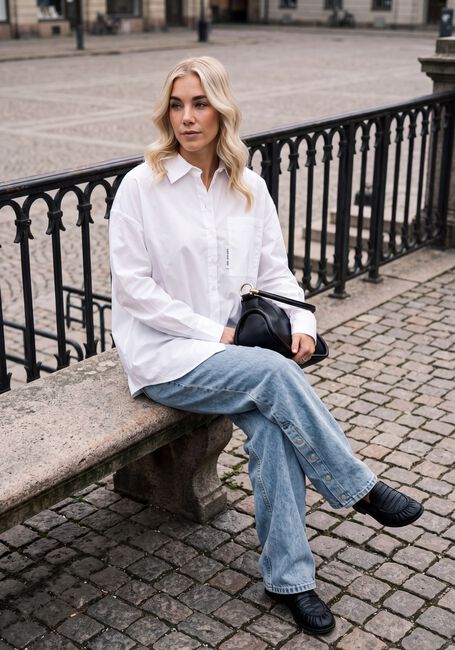 Wei&szlig;e ALIX THE LABEL Blusen LADIES WOVEN OVERSIZED BLOUSE - large