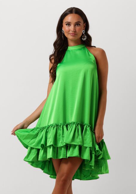 Grüne Y.A.S. Minikleid YASELEANOR SL HALTERNECK DRESS - large