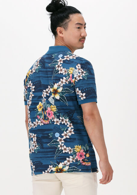 Blaue SCOTCH & SODA Casual-Oberhemd PRINTED PIQUE POLO IN ORGANIC COTTON - large