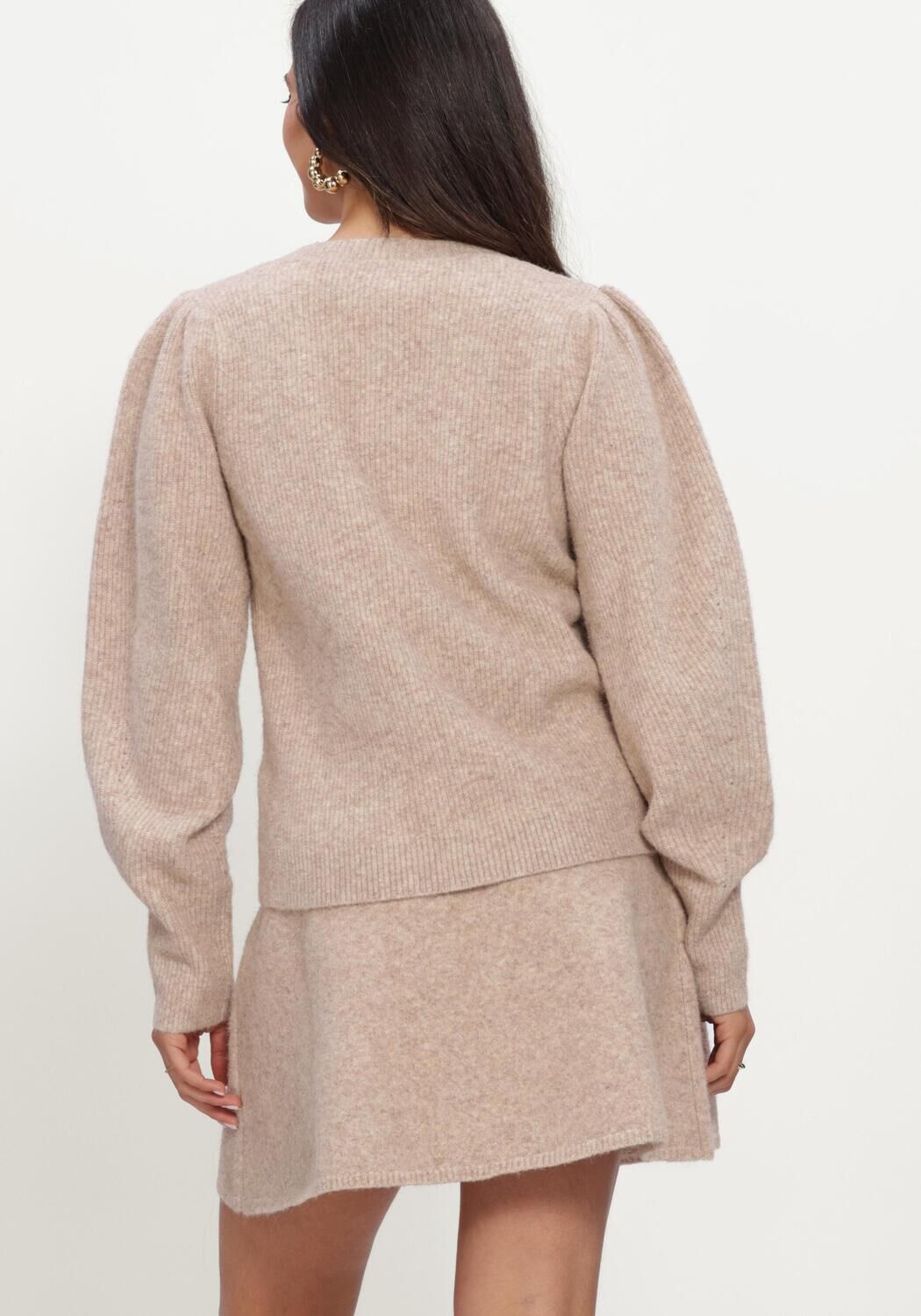 Beige NOTRE-V Strickjacke NV-IGGY - large